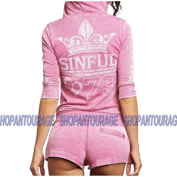Sinful AFFLICTION Womens Jumpsuits JORDAN ROMPER - Picture 6 of 11